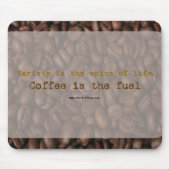 Tapis De Souris Envoyer le slogan Café - mousepad (Devant)