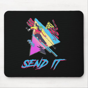 Tapis De Souris Envoyez-le tout simplement au skieur en train de s