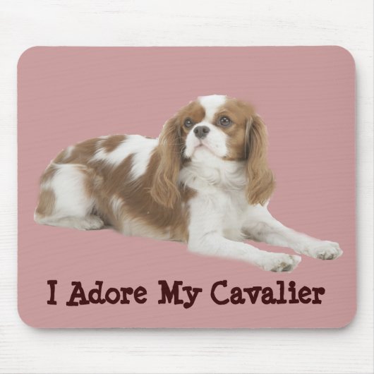 Tapis De Souris Épagneul cavalier Mousepad du Roi Charles (Devant)