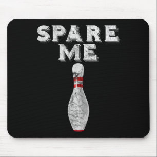 Tapis De Souris Épargnez-moi équipe de bowling drôle vintage