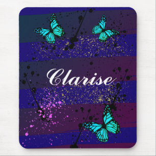 Tapis De Souris Éphémère violet art de couleur vibrant