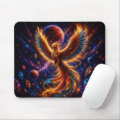 Tapis De Souris Epic Blue & Gold Celestial Phoenix Mouse Pad (Avec souris)