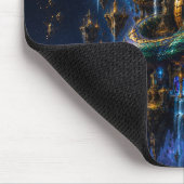 Tapis De Souris Epic Emerald & Gold Space Dragon Mouse Pad (Coin)