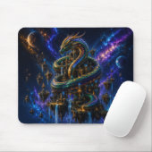 Tapis De Souris Epic Emerald & Gold Space Dragon Mouse Pad (Avec souris)