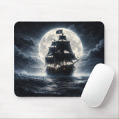 Tapis De Souris Epic Pirate Ship Moon Mouse Pad – Dark Ocean Pirat (Avec souris)