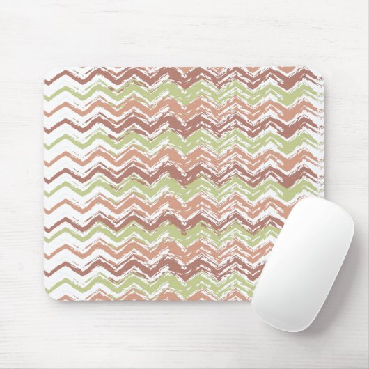 Tapis De Souris Épice de scribble Chevron ZigZag (Avec souris)