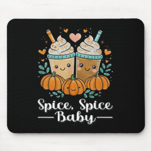 Tapis De Souris Épice Épice Bébé Kawaii Amoureux du latte à la cit