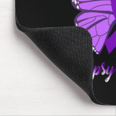 Tapis De Souris Epileps de ruban violet de papillon de sensibilisa (Coin)