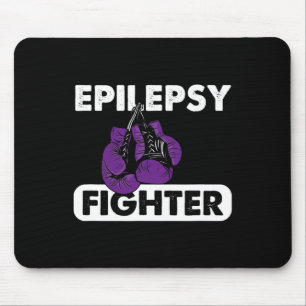 Tapis De Souris Épilepsie Boxer Survivant Violet Ribbon