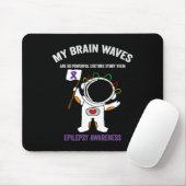 Tapis De Souris Epilepsie conscience ruban violet - Spatial (Avec souris)