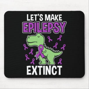 Tapis De Souris Epilepsie Extinct T-Rex Mois de sensibilisation à 