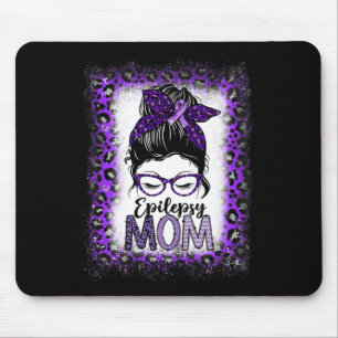 Tapis De Souris Epilepsie Maman Messy Bun Epilepsie Sensibilisatio