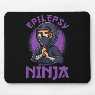 Tapis De Souris Epilepsie Ninja Purple Ribbon Sensibilisation à l'