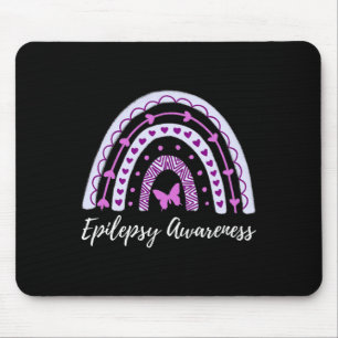Tapis De Souris Epilepsie Sensibilisation Boho Arc-en-ciel