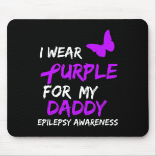 Tapis De Souris Epilepsie Sensibilisation Je Porte Violet Pour Mon
