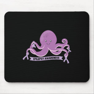 Tapis De Souris Epilepsie Sensibilisation Ruban Octopus