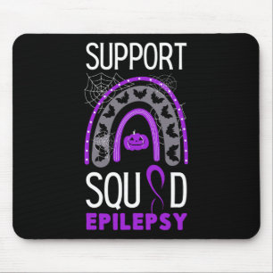 Tapis De Souris Epilepsie Violet Sensibilisation Équipe de ruban H