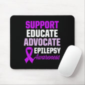 Tapis De Souris Epilepsy Awareness Epileptic Warrior Survivor 1 (Avec souris)