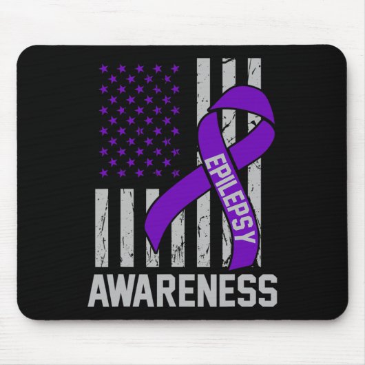 Tapis De Souris Epilepsy Awareness Epileptic Warrior Survivor 19  (Devant)