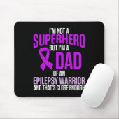Tapis De Souris Epilepsy Awareness Epileptic Warrior Survivor 24  (Avec souris)