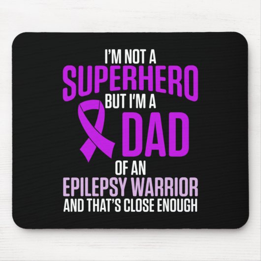 Tapis De Souris Epilepsy Awareness Epileptic Warrior Survivor 24  (Devant)