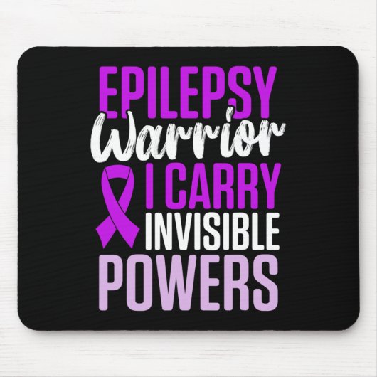 Tapis De Souris Epilepsy Awareness Epileptic Warrior Survivor 27  (Devant)