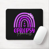 Tapis De Souris Epilepsy Awareness-rainbow Purple .co  (Avec souris)