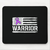Tapis De Souris Epilepsy Guerrier Cadeau Purple American Drapeau L (Devant)