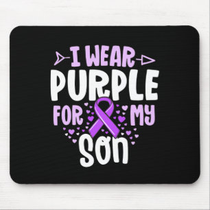 Tapis De Souris Epilepsy Ribbon Je Porte Violet Pour Mon Fils Don 