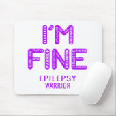 Tapis De Souris Epilepsy Warrior - JE SUIS FIER (Avec souris)