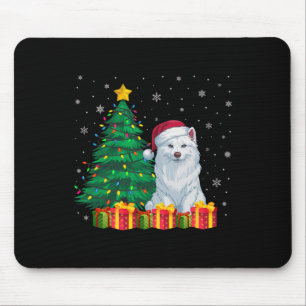 Tapis De Souris Épimo américain moche Santa Hat Les lumières de No