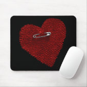 Tapis De Souris Épinglé Sur Le Coeur (Avec souris)