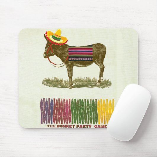 Tapis De Souris Éplucher la queue sur l'âne (Avec souris)