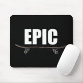 Tapis De Souris Épopée patinant - logo épique Mousepad de planche (Avec souris)