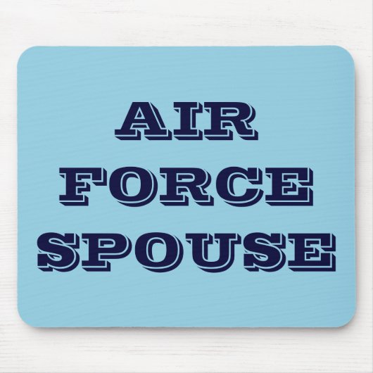 Tapis De Souris Épouse de la Force aérienne de Mousepad (Devant)