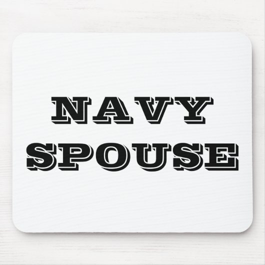 Tapis De Souris Épouse de la marine de Mousepad (Devant)