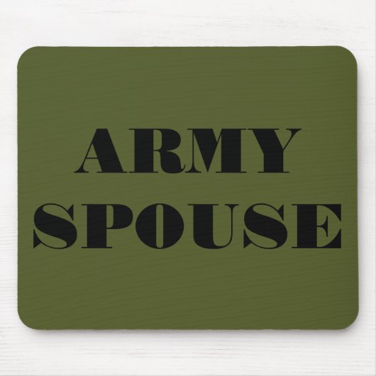Tapis De Souris Épouse de l'armée de Mousepad (Devant)