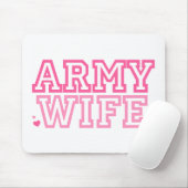 Tapis De Souris Épouse de l'armée (rose) (Avec souris)
