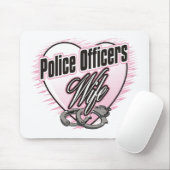 Tapis De Souris Épouse de policiers (Avec souris)
