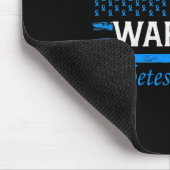 Tapis De Souris Épouse D'Un Guerrier Sensibilisation Au Diabète (Coin)