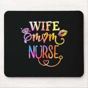 Tapis De Souris Épouse Maman Infirmière Femmes Fête des Mères Sema