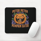 Tapis De Souris Épouvantable mangeur de citrouille Peter Halloween (Avec souris)