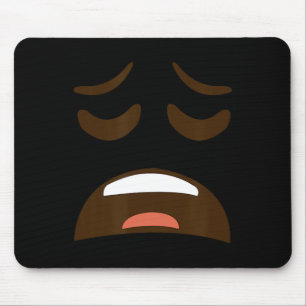 Tapis De Souris Epuisé Fatigué Visage Emoticon Costume Easy Hallow