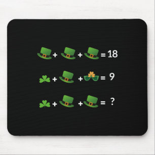 Tapis De Souris Équation mathématique drôle St Patricks Day Profes