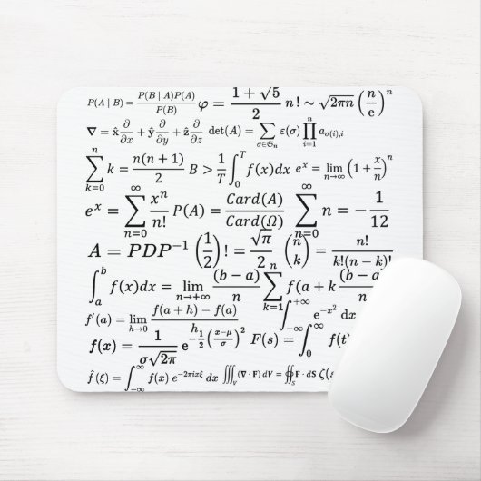 Tapis De Souris équations mathématiques et formules (Avec souris)
