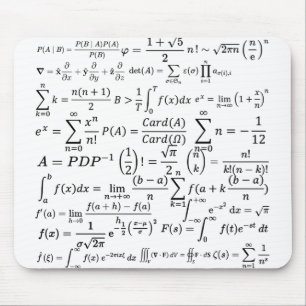 Tapis De Souris équations mathématiques et formules