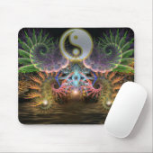 Tapis De Souris Equilibrio : Fractale YinYang Mousepad (Avec souris)