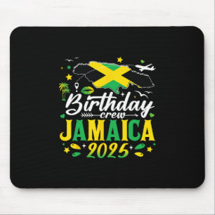 Tapis De Souris Équipage d'anniversaire Jamaïque 2025 Vacances de