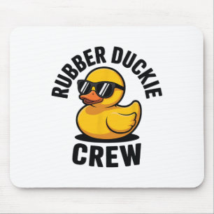 Tapis De Souris Équipage de canard en caoutchouc Amour Douches de