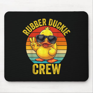 Tapis De Souris Équipage de canard en caoutchouc Croisière Canard